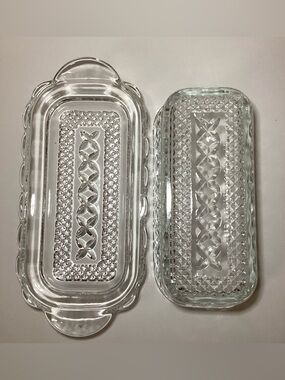Vintage Wexford by Anchor Hocking Butter Dish